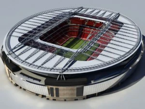 stade de football Modèle 3D