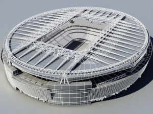 soccer stadium 3D 模型