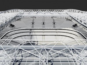 soccer stadium 3D 模型