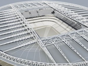 soccer stadium 3D 模型
