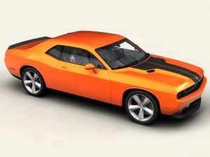 dodge challenger 2009 3D 模型