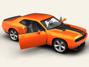 dodge challenger 2009 3D Модель