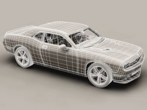 dodge challenger 2009 3D Модель