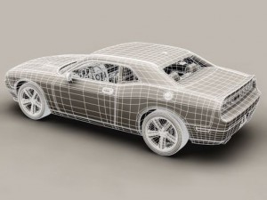 dodge challenger 2009 3D Модель