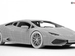 lamborghini huracan lp6104 3D Model