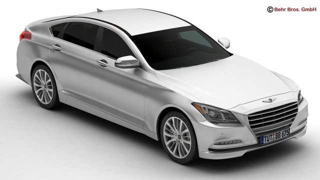 hyundai genesis 2015 3Dモデル .c4d .max .obj .3ds .fbx .stl .blend 