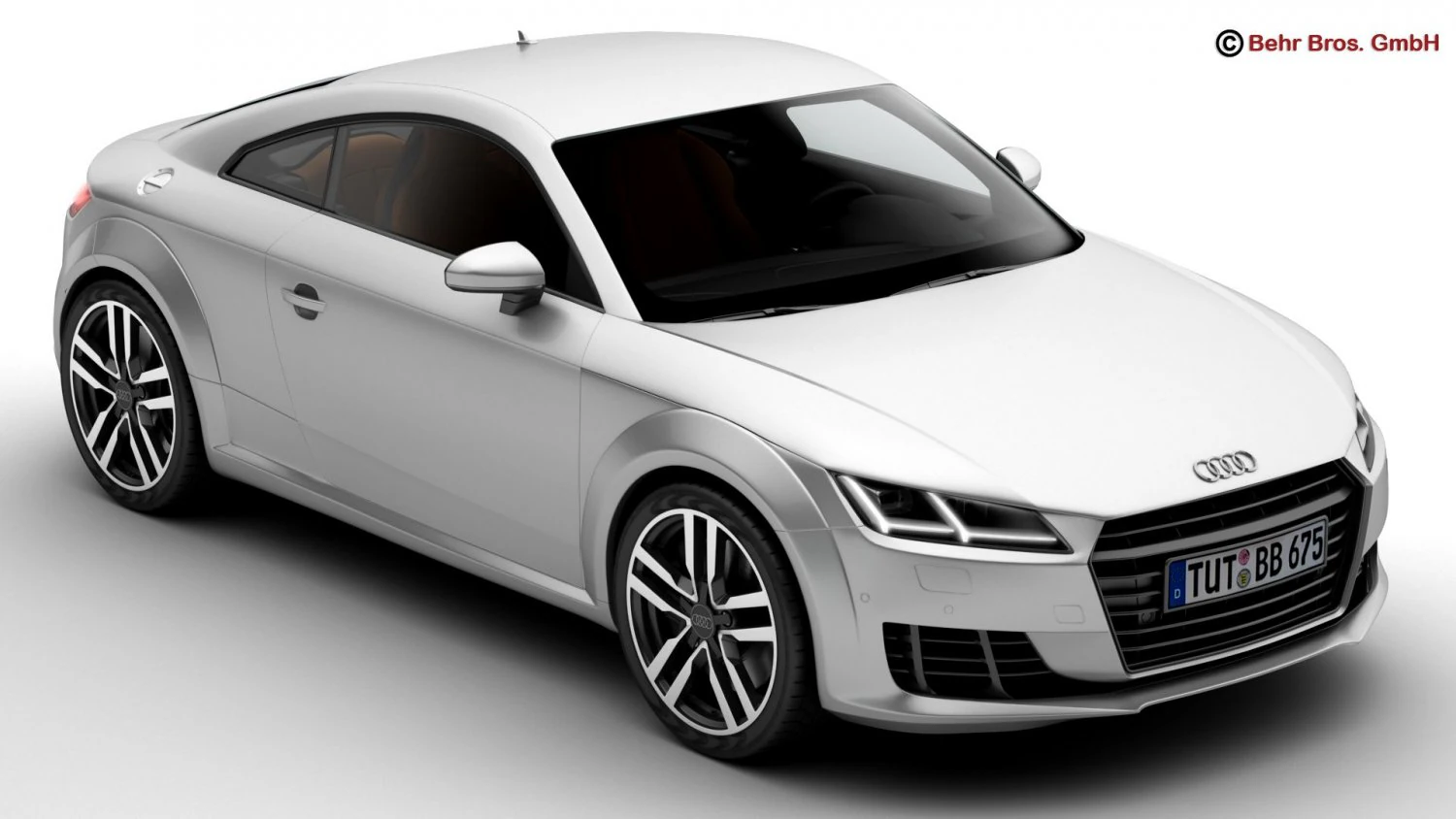 audi tt coupe 2015 3D Model .c4d .max .obj .3ds .fbx .stl .blend