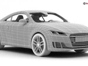 audi tt coupe 2015 3D Model