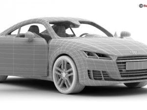 audi tt coupe 2015 3D Model