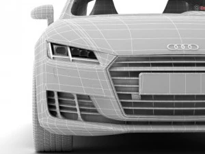 audi tt coupe 2015 3D Model