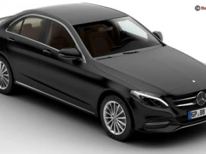 mercedes classe c 2015 2 vers&otilde;es Modelo 3D