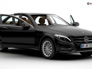 mercedes c class 2015 2 versions 3Dモデル