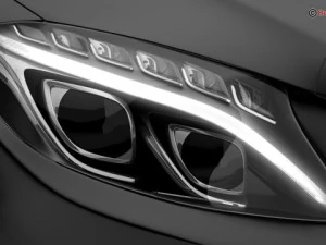 mercedes c class 2015 2 versions 3D Model
