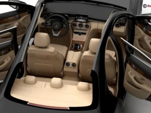 mercedes c class 2015 2 versions 3D Model