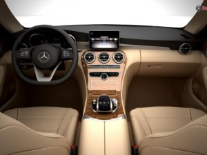 mercedes c class 2015 2 versions 3Dモデル