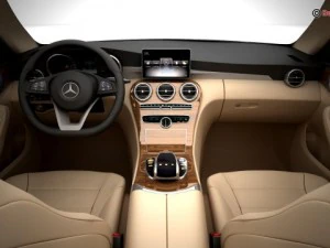 mercedes c class 2015 2 versions 3D Model