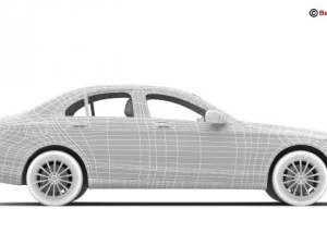 mercedes c class 2015 2 versions 3D Model