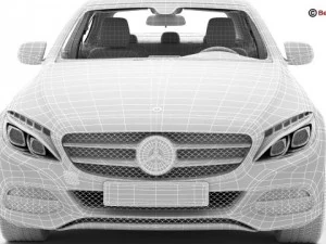 mercedes c class 2015 2 versions 3D Model