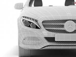 mercedes c class 2015 2 versions 3Dモデル