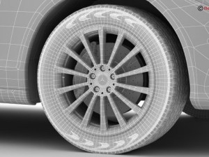 mercedes c class 2015 2 versions 3Dモデル