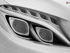 mercedes c class 2015 2 versions 3Dモデル