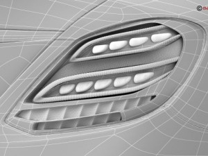 mercedes c class 2015 2 versions 3Dモデル
