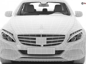 mercedes c class 2015 2 versions 3Dモデル