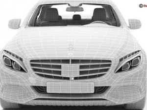 mercedes c class 2015 2 versions 3D Model