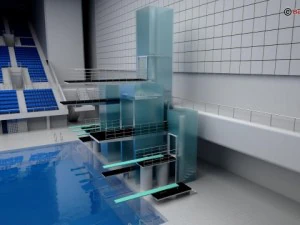 swim stadium 3D Model