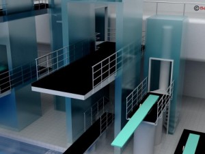swim stadium Modelo 3D