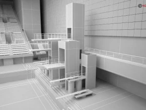 swim stadium 3D Model