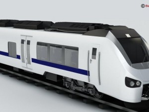generic commuter train 3D Model