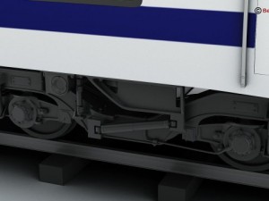 generic commuter train 3D Model