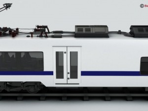 generic commuter train 3D Model