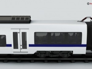 generic commuter train 3D Model