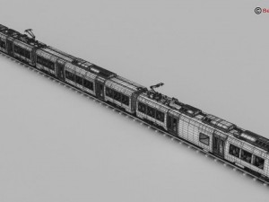 generic commuter train 3D Model