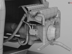 generic commuter train 3D Model