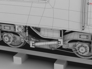 generic commuter train 3D Model