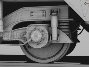generic commuter train 3D Model