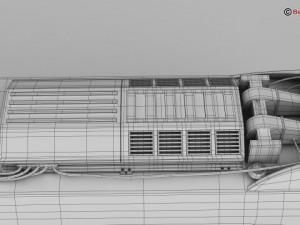 generic commuter train 3D Model