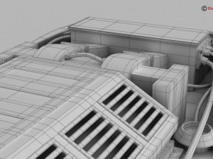 generic commuter train 3D Model