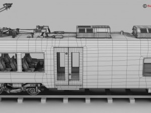generic commuter train 3D Model