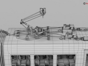 generic commuter train 3D Model