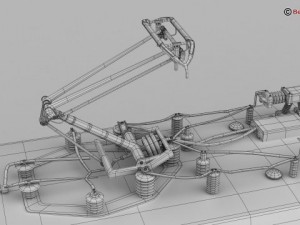 generic commuter train 3D Model