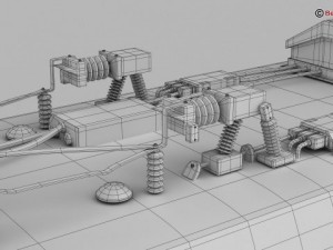 generic commuter train 3D Model