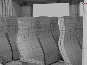 generic commuter train 3D Model