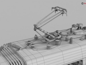 generic commuter train 3D Model
