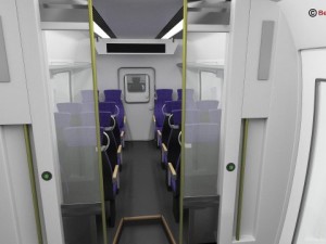 generic commuter train 3D Model