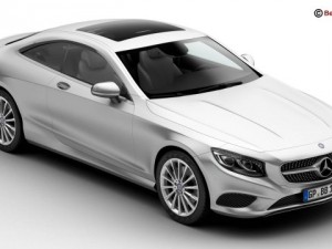 mercedes s class coupe 2015 2 headlight versions 3D 모델
