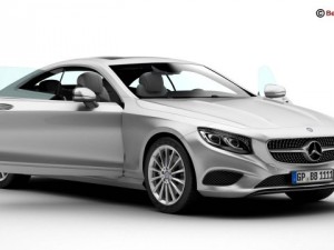 mercedes s class coupe 2015 2 headlight versions 3D Model